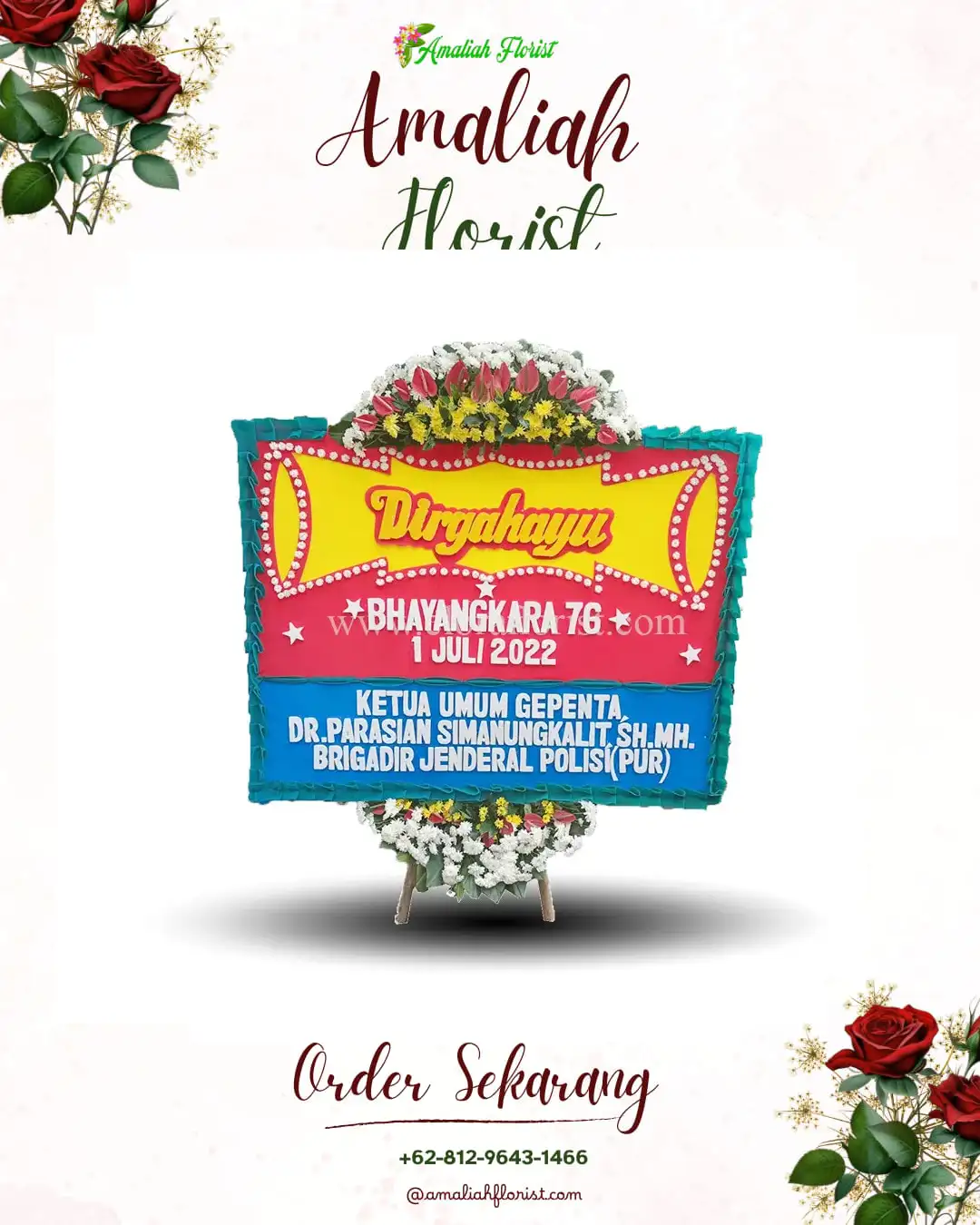 Papan Bunga HUT Ulang Tahun Beratan